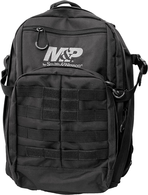 Военный тактический рюкзак от Smith & Wesson M&P Duty Series 24 л с защитой от атмосферных воздействий конструкцией из баллистической ткани и MOLLE для тактических военных задач охоты путешествий и спорта Черный - зображення 1