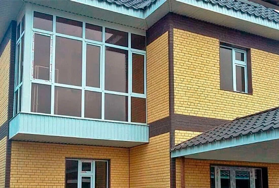 Сайдинг под кирпич Славянка Желтый - изображение 4