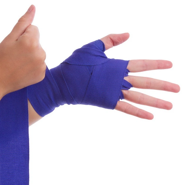 Бинты боксерские Fairtex HW2-3 длина 3м Blue - изображение 4