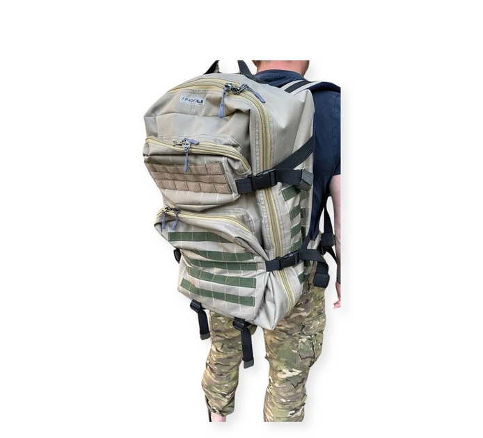 Рюкзак тактический светлая олива 75 л КАТАН - изображение 1