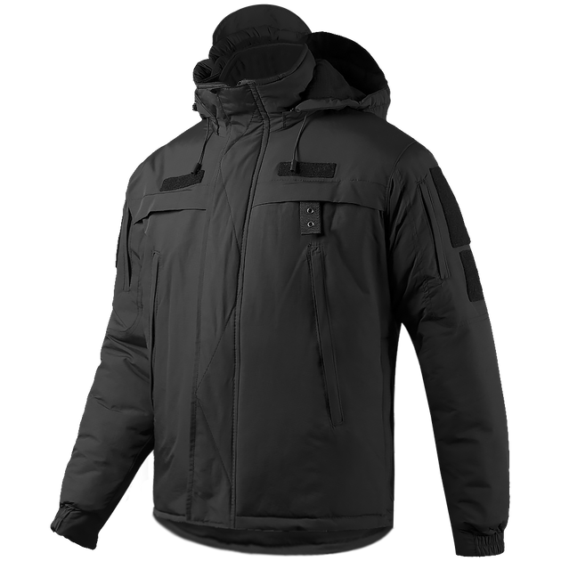 Куртка тактична зимова Patrol nylon black Camo-tec Розмір 42 - зображення 1