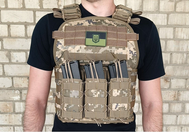 Плитоноска Pantsyr-2 (тактичний військовий жилет, MOLLE) піксель ЗСУ MM-14 EFPPK24 - зображення 2