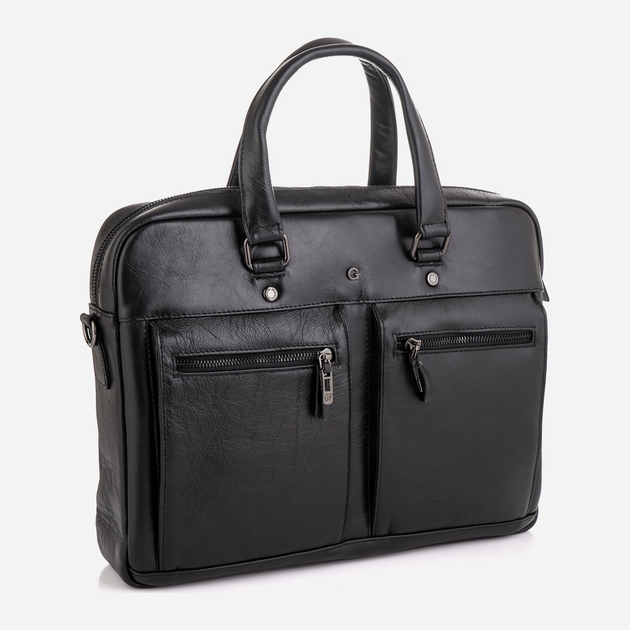 Сумка-портфель мужская кожаная Giorgio Ferretti SHIGF2018852 Черная ...