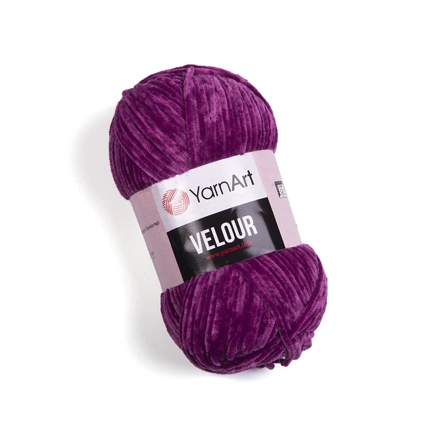 Пряжа велюрова YarnArt Velour (ЯрнАрт Велюр) 855 фуксія - Фото 1 Пряжа велюрова YarnArt Velour (ЯрнАрт Велюр) 855 фуксія - зображення 1