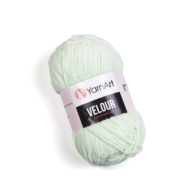 Пряжа велюрова YarnArt Velour (ЯрнАрт Велюр) 845 м'ятний – фото, отзывы ...