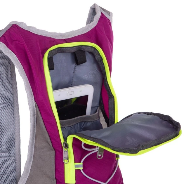 Рюкзак спортивний SP-Sport Action LK880 об'єм 20л Fuchsia-Grey - зображення 8