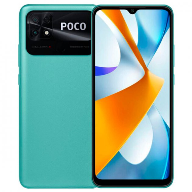 Смартфон Xiaomi POCO C40 4/64Gb Coral Green (UA-UCRF) – фото, отзывы ...