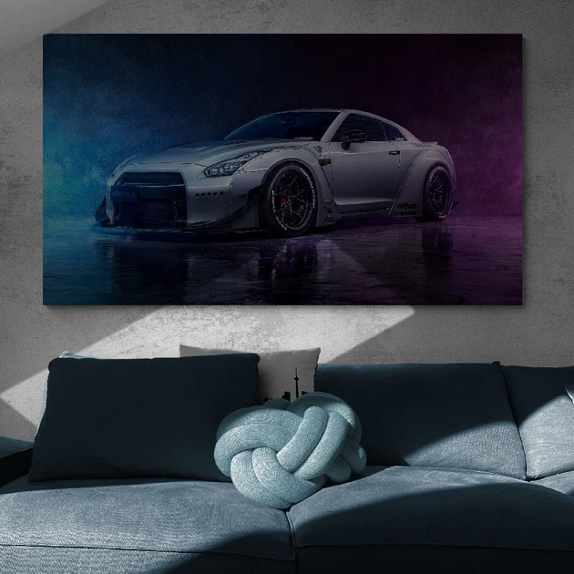 Картина на холсте Спорткар Ниссан HolstPrint RK0949 размер 50 x 100 см ...