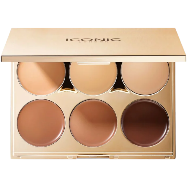 Палетка для контурирования Iconic London Multi-Use Scultping Palette 6 x 2 г - Фото 1 Палетка для контурирования Iconic London Multi-Use Scultping Palette 6 x 2 г - изображение 1