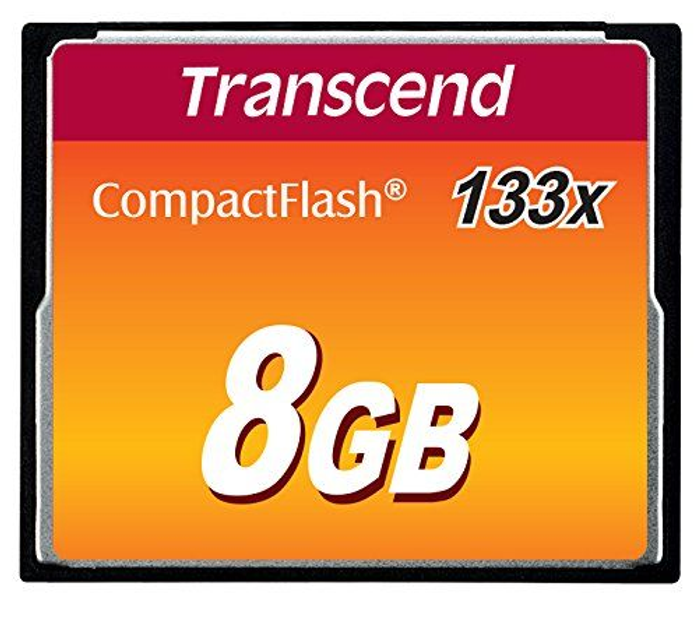 Карта пам'яті Transcend CompactFlash 8GB 133X - изображение 1
