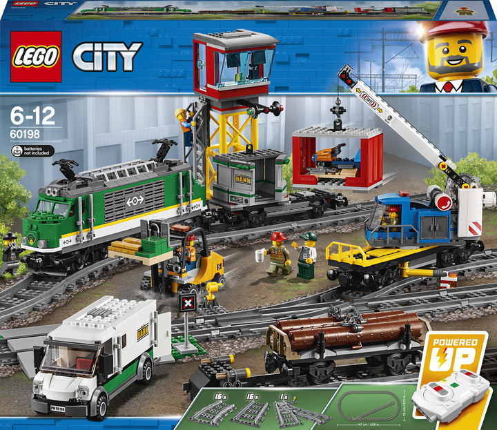 Конструктор LEGO City Товарный поезд 1226 деталей (60198) – игрушки с ...