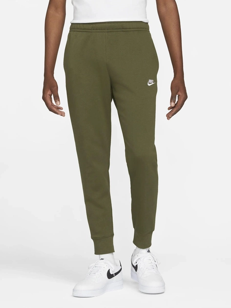 Акція на Спортивні штани чоловічі Nike Club Jogger BV2671-327 XL Rough Green/Rough Green/White від Rozetka