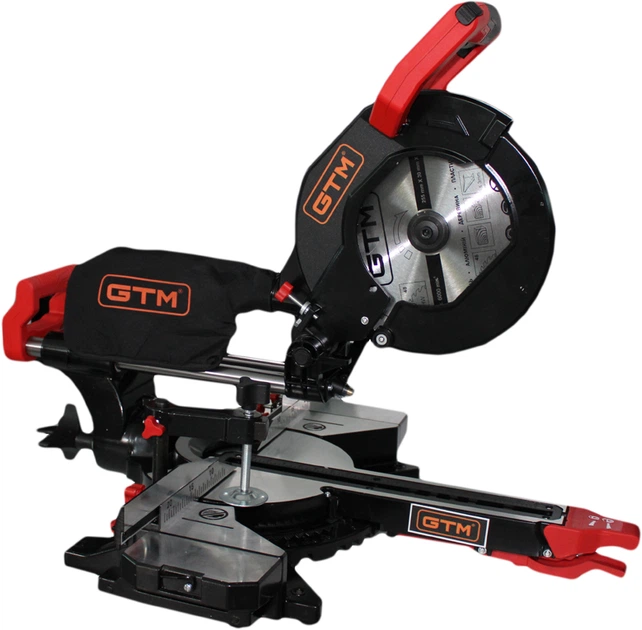 Пила торцовочная с протяжкой GTM 2000 Вт HM1032 - изображение 4