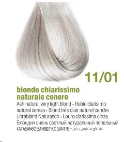 Краска для волос Bbcos Keratin Color 11/01 блондин очень светлый натуральный пепельный 100 мл (8051566443284) - изображение 2