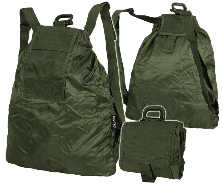 Рюкзак універсальний складаний Mil-tec Roll Backpack водонепроникний оливковий - зображення 1