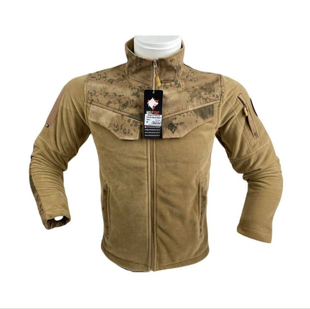 Куртка флісова тактична камуфляж Wolftrap Розмір: L - зображення 1