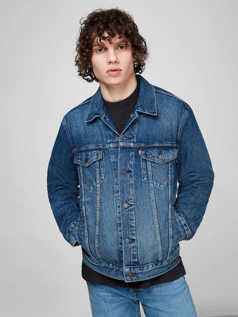 Куртка джинсова чоловіча Levi's The Trucker Jacket Broadway Terrace Tru 72334-0573 L Синя (5400970991011) - зображення 3