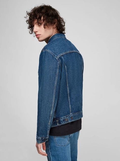 Куртка джинсова чоловіча Levi's The Trucker Jacket Broadway Terrace Tru 72334-0573 L Синя (5400970991011) - зображення 2