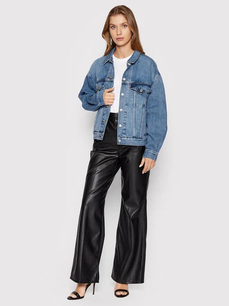 Kurtka jeansowa damska Levi's 90S Trucker Soft As Butter Mid A1743-0004 L Błękitna (5400970984242) - obraz 3