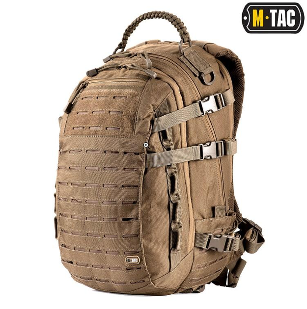 M-Tac рюкзак Mission Pack Laser Cut Coyote, Штурмовий рюкзак для військових ЗСУ 27 ​​літрів - зображення 1
