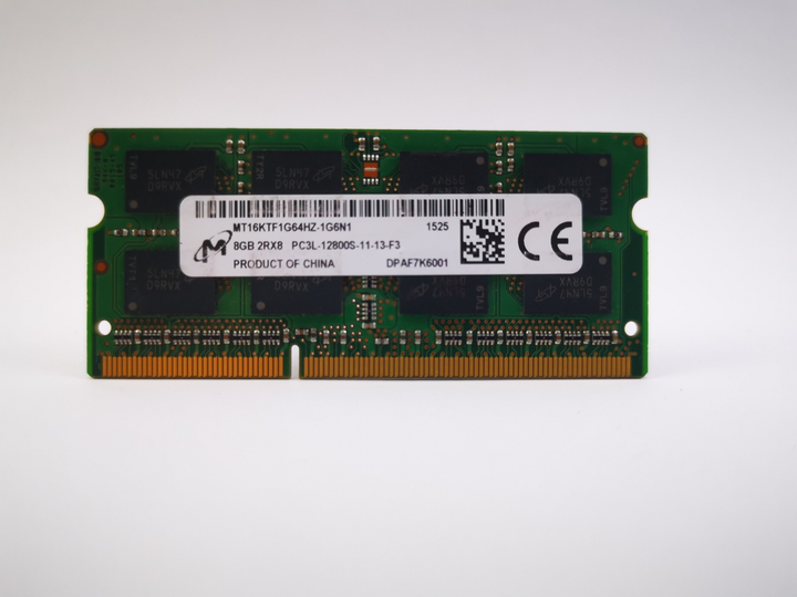 Оперативная память для ноутбука SODIMM Micron DDR3L 8Gb 1600MHz PC3L ...