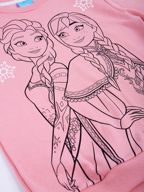 Спортивний костюм Frozen Disney 98 см (3 роки) FZ18428 Рожевий 8691109927347 - Фото 2 Спортивний костюм Frozen Disney 98 см (3 роки) FZ18428 Рожевий 8691109927347 - зображення 2