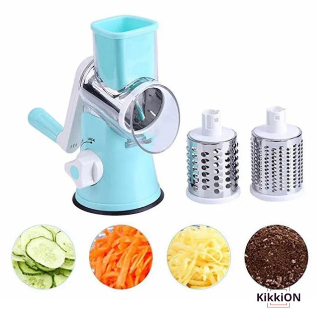 Ручная овощерезка слайсер Kitchen Master M-3 Кухонный комбайн Голубой ...