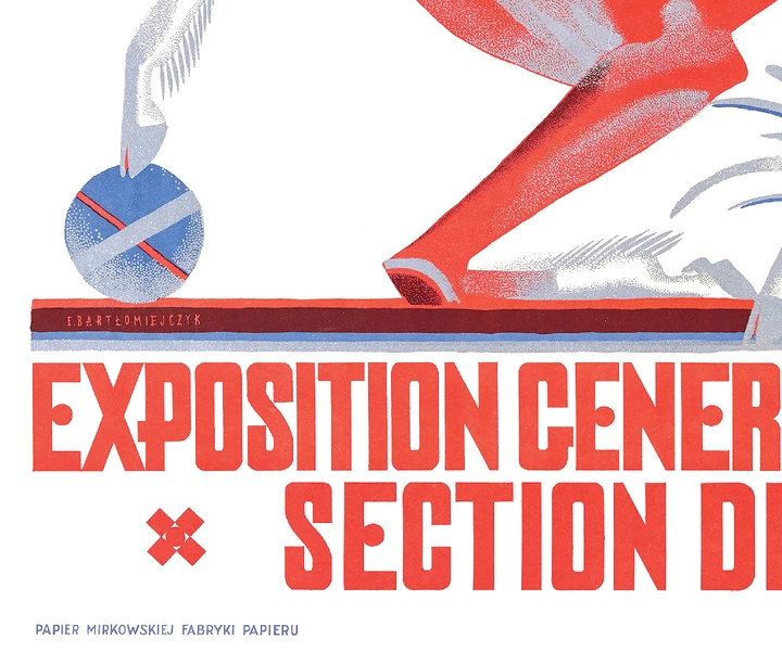 Постер CP Exposition Generale Polonaise 1929, Вінтаж 60х86 см (226) - Фото 4 Постер CP Exposition Generale Polonaise 1929, Вінтаж 60х86 см (226) - зображення 4