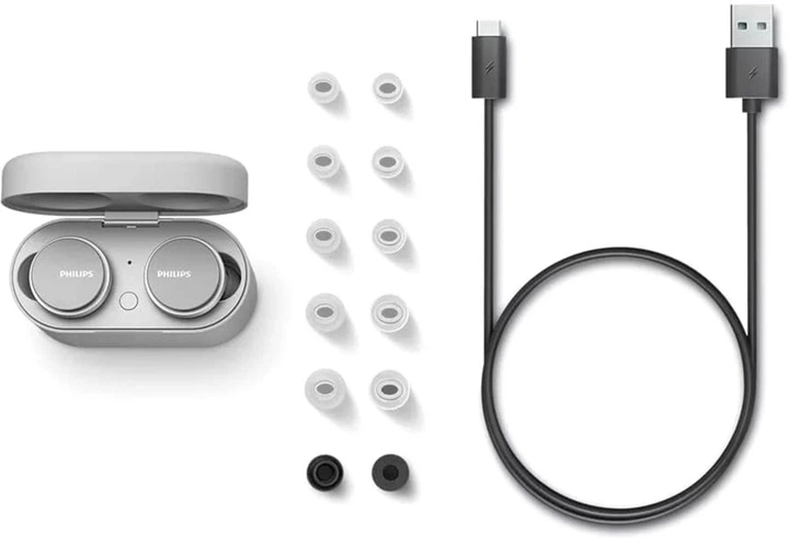 Słuchawki Philips TAT8506BK TWS ANC Pro+ Hi-Res IPX4 White (TAT8506WT/00) - obraz 4