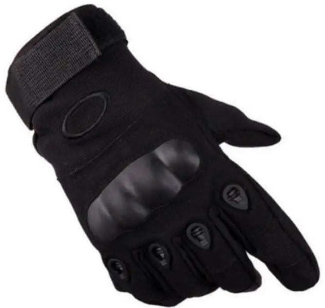 Перчатки тактические полнопалые Oakley XL, черные - изображение 2