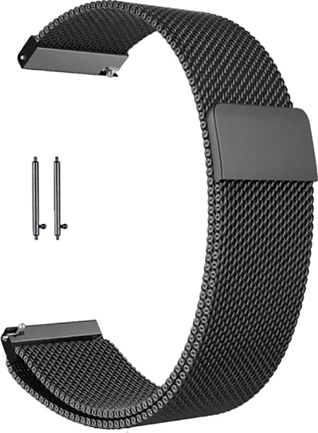 Ремешок BeCover Milanese Style для Samsung Galaxy (BC_20mm)/Watch 5/Watch 4 40/44mm/Watch 4 Classic 42mm/Watch Active/Active 2 40/44mm/Watch 3 41mm/Gear S2/Classic/Gear Sport Gray (BC_707673) - изображение 2