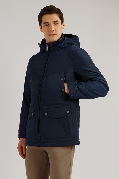 Парка мужская демисезонная Finn Flare B19-22005-101 темно-синяя XL от ...