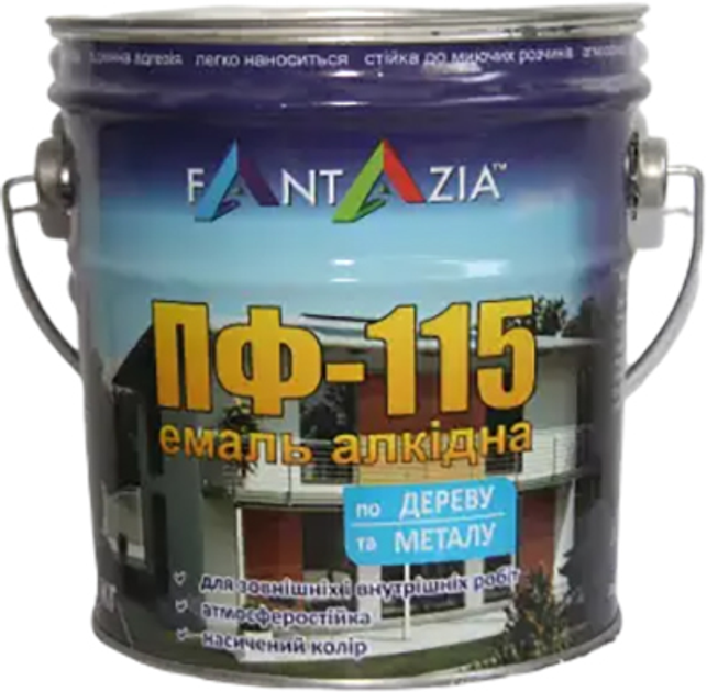 Емаль Fantazia ПФ 115 2.8 кг Сіра (176932) - зображення 1