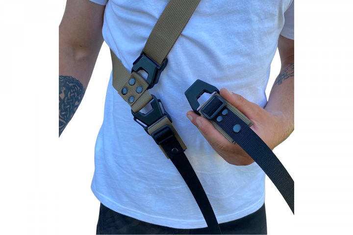 Ремінь збройовий одно/двохточковий койот "Tactical Belt" (F-02-1) - зображення 1