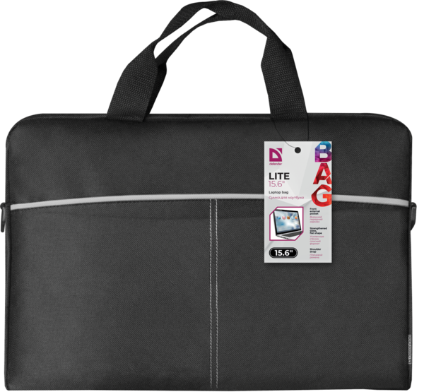 Сумка для ноутбука Defender 15.6" LITE, Black (26086) - изображение 8