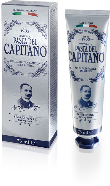 Зубная паста Pasta del Capitano 1905 отбеливающая с содой 75 мл ...