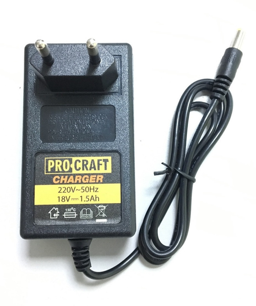 Зарядное устройство для шуруповерта Procraft PA-18C compact 18V – фото ...