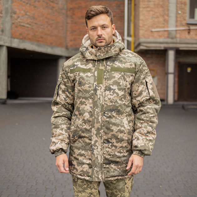 Куртка-бушлат военная мужская тактическая ВСУ (ЗСУ) Пиксель 8539 54 размер - изображение 1
