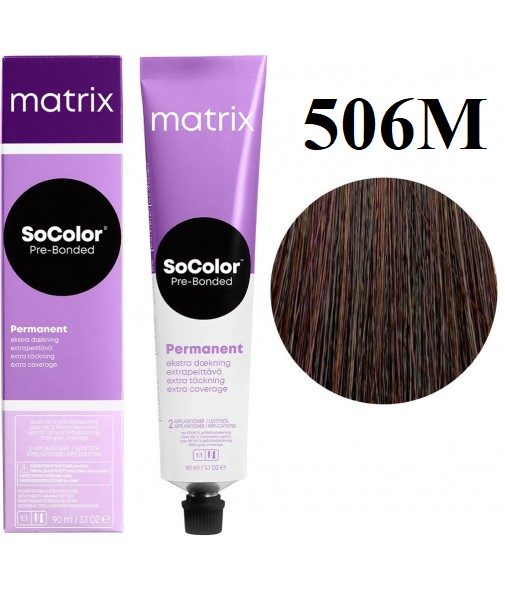 Стойкая крем краска для волос Matrix SOCOLOR.beauty Extra Coverage 506M 90 мл - Фото 1 Стойкая крем краска для волос Matrix SOCOLOR.beauty Extra Coverage 506M 90 мл - изображение 1