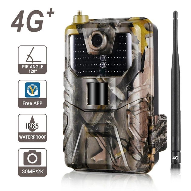 4G Фотопастка, мисливська камера Suntek HC 900 LTE-PLUS, 30 Мп, 2К, з підтримкою додатку - зображення 1