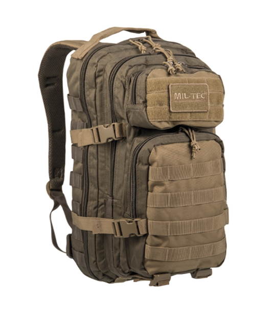 Рюкзак тактичний 20Л Зелений, Койот Mil-Tec US ASSAULT PACK SM RANGER GREEN/COYOTE (14002102-20) - изображение 1