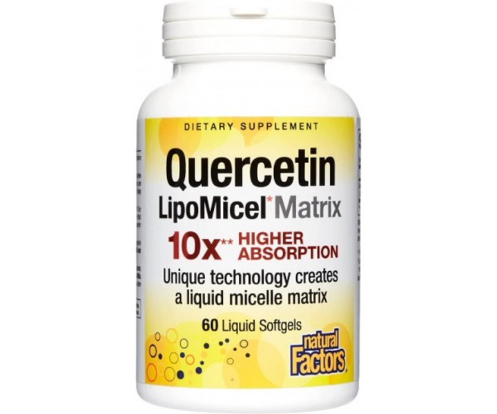 Кверцетин Natural Factors Quercetin в мицеллярной форме LipoMicel 60 ...