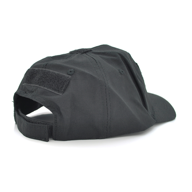 Тактична кепка з липучками для шевронів, Black - зображення 2