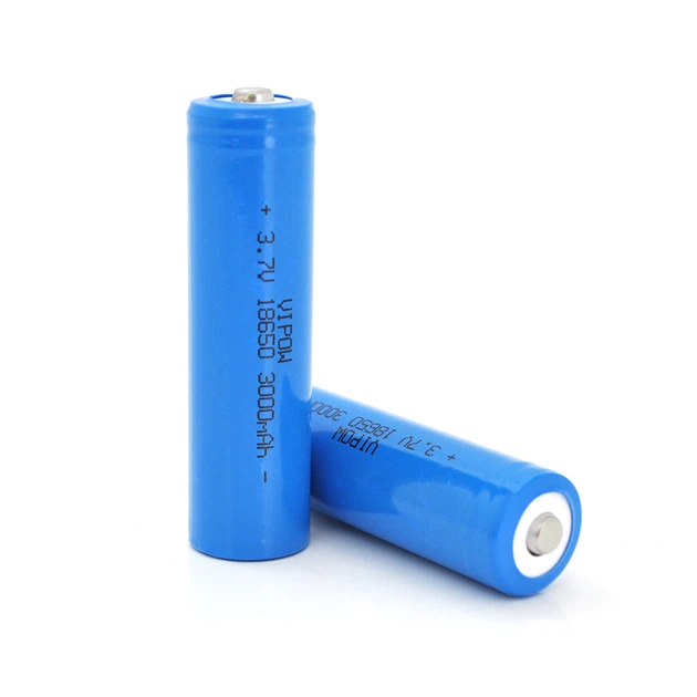 Акумулятор 18650 Li-Ion Vipow ICR18650 TipTop, 3000mAh, 3.7V, Blue - Фото 1 Акумулятор 18650 Li-Ion Vipow ICR18650 TipTop, 3000mAh, 3.7V, Blue - зображення 1