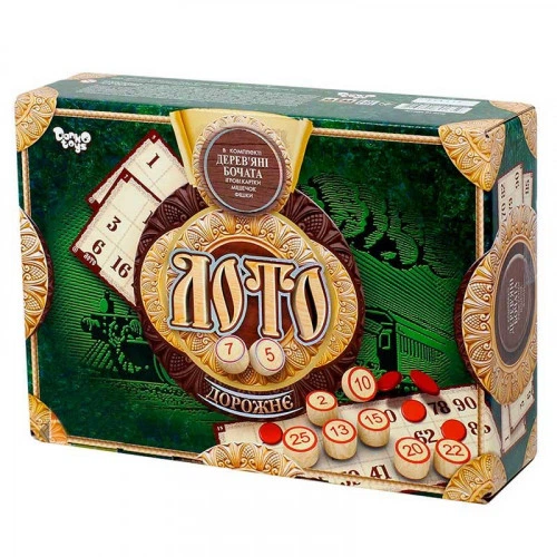 Настільна гра "Лото Дорожнє" DANKO TOYS (DTG51U) - Фото 1 Настільна гра "Лото Дорожнє" DANKO TOYS (DTG51U) - изображение 1