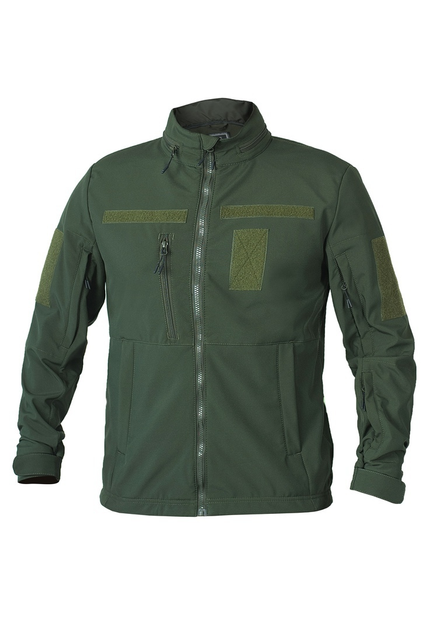Куртка тактична на блискавці з капюшоном soft shell XS garpun khaki - зображення 1