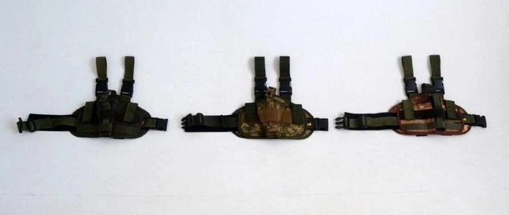 Тактическая кобура на ногу на два крепления HIMARS Мультикам Универсальная - изображение 2