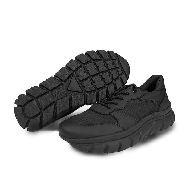 Женские тактические кроссовки BlackBay черные на шнурках с высокой подошвой (SW-BLACK) | 40 (26см) - изображение 1