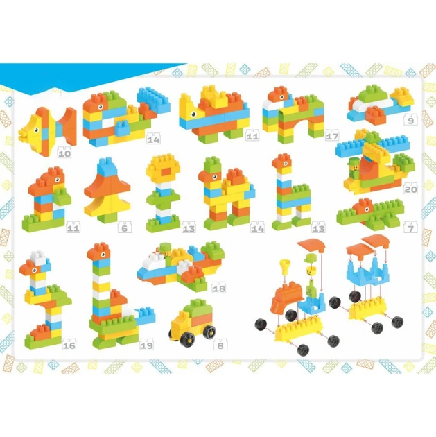 Дитячий конструктор "Building blocks" ТехноК 6573TXK, 90 деталей - Фото 3 Дитячий конструктор "Building blocks" ТехноК 6573TXK, 90 деталей - зображення 3
