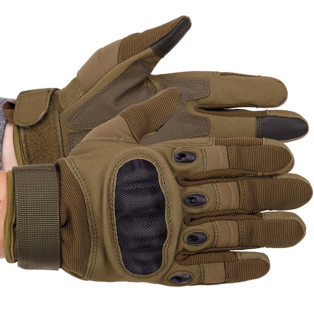 Перчатки тактические с закрытыми пальцами Zelart 8798 размер XL Olive - изображение 1